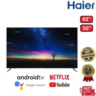 Haier Led TV Android Smart Tv (43") H43K66FG-PLUS (50") H50K66UG-PLUS 4K