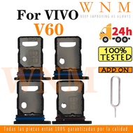 For Vivo V60 Sim Tray Card Slot Holder Card Holder Reader SD Slot Adapter Replacement Part