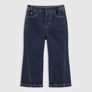 Gap | กางเกงขาบานยีนส์ปักลายหมีสำหรับฤดูใบไม้ผลิ