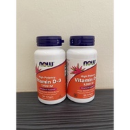 Now Foods Vitamin D3 25mcg (1000iu) 180tab (exp: 2/25)