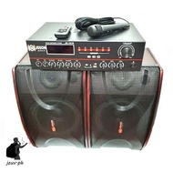 Joson 6600 Multifunction professional karaoke sound system  6/10 inch (Amplifier + Speakers)set