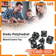 DUNGEONS & DRAGONS POLYHEDRAL BOARD GAME DICE SET (D4 D6 D8 D10 D12 D20) 7 PCS