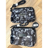 jujube be set large with long strap only black petals small sling diaper bag handbag