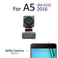 กล้องหลักมองหลังหลังสำหรับ A5 Samsung Galaxy A3 A7 2018 2017 2016ส่วนสายเคเบิลที่หักงอได้กล้องเซลฟี่ด้านหน้า