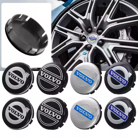 4pcs 64mm Car Styling Wheel Hub Center Caps Badge Covers Accessories For Volvo XC60 XC90 S60L﻿ S80L 