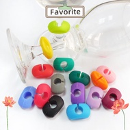 FAVORITEGOODS Silicone Tag Drinking Glass Identification Cup Labels Home Creative