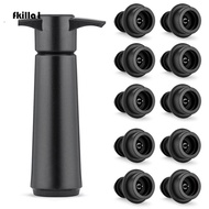 FKILLAONE Wine Preserver, Plastic Reusable Wine Saver Pump, Practical Black with 10 Vacuum Stoppers Easy to Use Bottle Sealer Wine Bottles