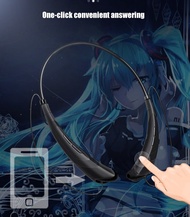 หูฟังบลูทูธคอ-สเตอริโอกีฬาหูฟังลดเสียงรบกวนพร้อมไมโครโฟนคอสเพลย์ Hatsune Miku Alat Dengar