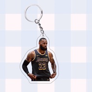 Love Recommendation NBA James Keychain Star Merchandise Acrylic Double-Sided HD Student Schoolbag Pe