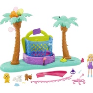 Polly Pocket Playset, Puppy ParkBOUNCE & Bark with 3-inch Polly Doll, Bouncy House,