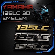 EMBLEM YAMAHA 135 LC 135LC LC135 LC 135 3D LOGO EMBLEM STICKER ACCESSORIES ACCESSORY MODIFIED MODIFY