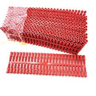 6mm PVC Wall Plug Anchor Expansion Bolt Pipe Column Concrete Frame Fixings Tube Merah Plak Dinding P