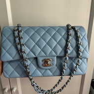 Chanel classic flap 中號 荔枝皮 魚子醬 金扣