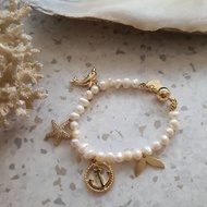 Charms bracelet | 100% Natural Freshwater Pearl | Nautica Charms