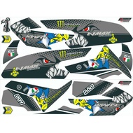 Striping variation sticker body trim NMAX N-MAX N MAX shark motif TE2323