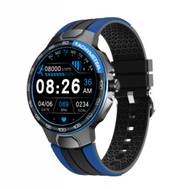 Others - E15 智慧手錶IP68游泳24種運動模式心率血壓血氧檢測（黑藍）