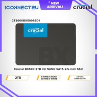 Crucial BX500 2TB 3D NAND SATA 2.5-inch SSD - CT2000BX500SSD1