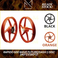 RAPIDO 500 SPORT RIM WAVE 110/WAVE DASH 110/125/FUTURE 110/125 1 DISC DOUBLE DISC SPORT RIM RAPIDO PLUG &amp; PLAY