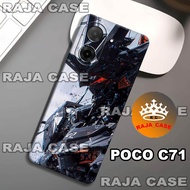 Rc19/Softase rubber poco C71 - gundam Motif - Case poco C71 - Casing poco C71 - Silicone poco C71 co