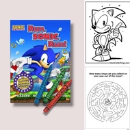 Sonic the Hedgehog Coloring Activity Book Birthday Party Giveaway Souvenir
