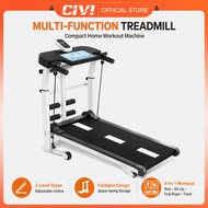 CIVI Manual Treadmill Foldable Walking Pad Multi-functional LED Threadmill Exercise Equipment For Wo