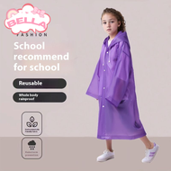 Bella เสื้อกันฝนเด็กเสื้อกันฝนใช้แล้วทิ้งเสื้อกันฝนของเด็กผู้ชายเด็กผู้หญิงเสื้อกันฝนนักเรียนทนทาน