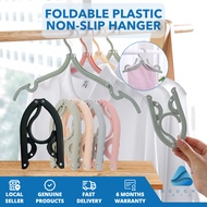 Foldable Travel Hanger - Portable, Non-Slip, Plastic Clothes Drying Rack