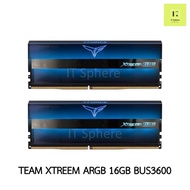 RAM TEAM XTREEM ARGB BLACK (BLUE) 16GB 8x2 GB ddr4 BUS 3600 BUS3600 teamgroup