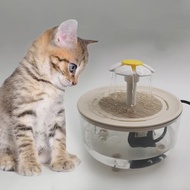Transparent Pet Water Fountain Automatic Circulation Cat Water Drinking Dispenser USB Rechargeable C