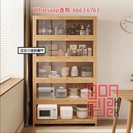 加厚實木 向上掩門 座地書架/置物櫃/儲物櫃/展示櫃 Solid Wood Cabinet/Bookshelf 三層至五層 帶背板 亞架力膠門 [CB221-63]