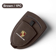 Car Sun Visor Glasses Clip Card Storage Holder For Porsche Panamera Cayenne Taycan Boxster 911 Carre