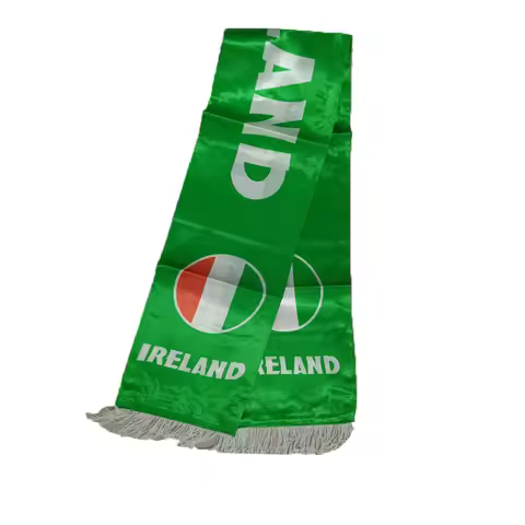Country Double Side Printing Stain Football Soccer Fans St. Patrick's Day National flag Ireland Scar