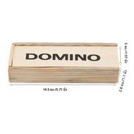 28 ชิ้น/เซ็ตไม้ Domino BOARD เกมตลกตารางเกม Domino ของเล่นเด็กของเล่นเพื่อการศึกษาเด็กของขวัญ