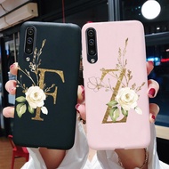 Samsung Galaxy A30s A50 A50s Phone Case Black Matte Cute Letters Back Cover Shockpoof Soft Case For Samsung A50 A30S A50S