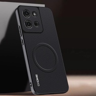 For Motorola Moto G75 Case Luxury Car Magnetic Holder Phone Case For Motorola G75 5G Silicone Shockp