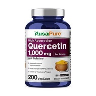 美國NusaPure Quercetin 洋蔥素1000毫克 , 200粒膠囊