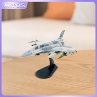 เครื่องบิน F-16F Mippos 1/72เครื่องบินขนาดเล็กสมจริงเครื่องบินสำหรับการตกแต่งตั้งโต๊ะบ้าน