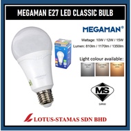 MEGAMAN LED BULB 10W / 12W / 15W LED Classic Bulb E27 Energy Saving Mentol