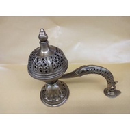 Brass Antique Dhoopakal with Lid For Sambrani