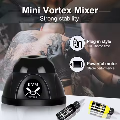 Mini Vortex Shaker Tattoo Ink Nails Polish Mixed Shaker 7000RPM Vortex Mixer Non-slip Base Tattoo In