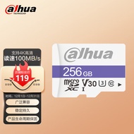 大华（Dahua） 256GB TF（MicroSD）存储卡 U3 C10 A1 V30 4K  C100系列 读速100MB/s 高速游戏机平板内存卡