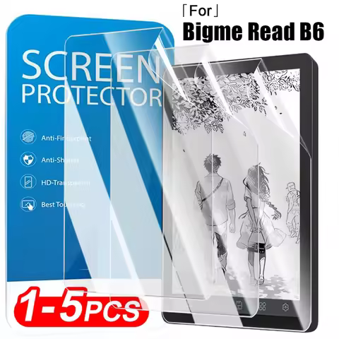 For Bigme Read B6 E-reader Matte&HD Clear Screen Protector Soft PET Full Cover Anti-Scratch Protecti