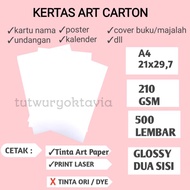 Art carton paper 210 gsm 1 ream A4