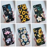 Xiaomi Redmi Note 12 / Note 12 Pro / Note12 Pro Plus 5G Yellow Case Beautiful Flower Black Soft Silicone Jelly Phone Case