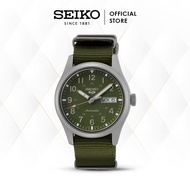 Jam Tangan Pria Seiko 5 Sports Field Military Style Green Nylon SRPG33K1 Automatic Original