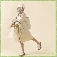 [BaositybbMY] Kids Rain Coat Waterproof Rain Jacket with Handbag Lightweight Breathable Rain