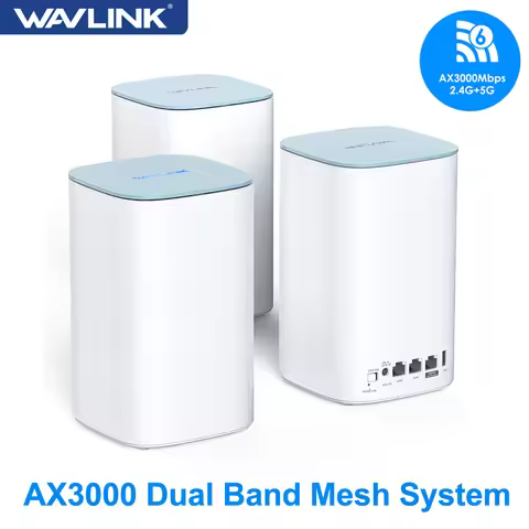 WAVLINK AX3000 WiFi6 Mesh System Dual-Band Whole Home VPN Router/Extender 256 Devices MU-MIMO&OFDMA 