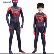 Spiderman Costume for Kids Miles Morales Superhero Super man Black