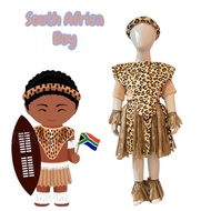South Africa Boy And Adult/ African Country Clothes/ South Africa Costume Traditional Costume Of Sou