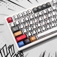 Comic Style Hundred Mixed Light Keycap PBT Magnetic Axis Keycap Suitable for Mechanical Keyboard Fro
